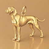 14ct Gold Plated - Vizsla Dog Charm