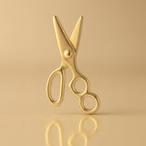 14ct Gold Plated - Hair Stylist Scissors Charm