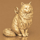 14ct Gold Plated - Ragamuffin Cat Charm