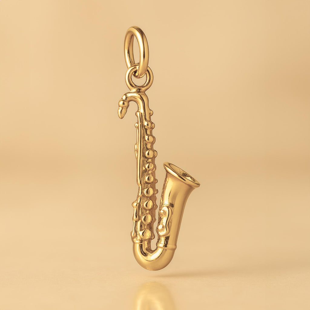 14ct Gold Plated - Tenor Saxophone Charm