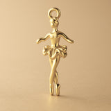 14ct Gold Plated - Enpointe Ballerina Charm