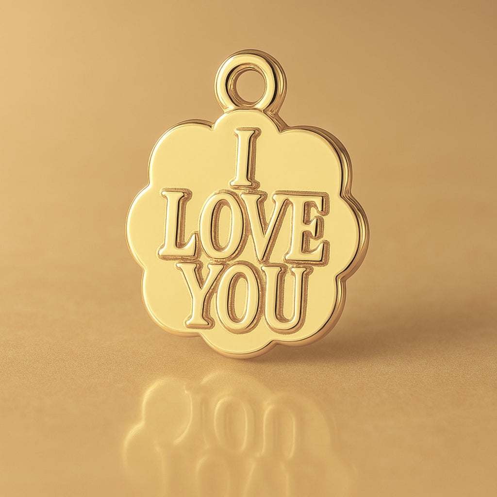 14ct Gold Plated - I Love You Clover Charm
