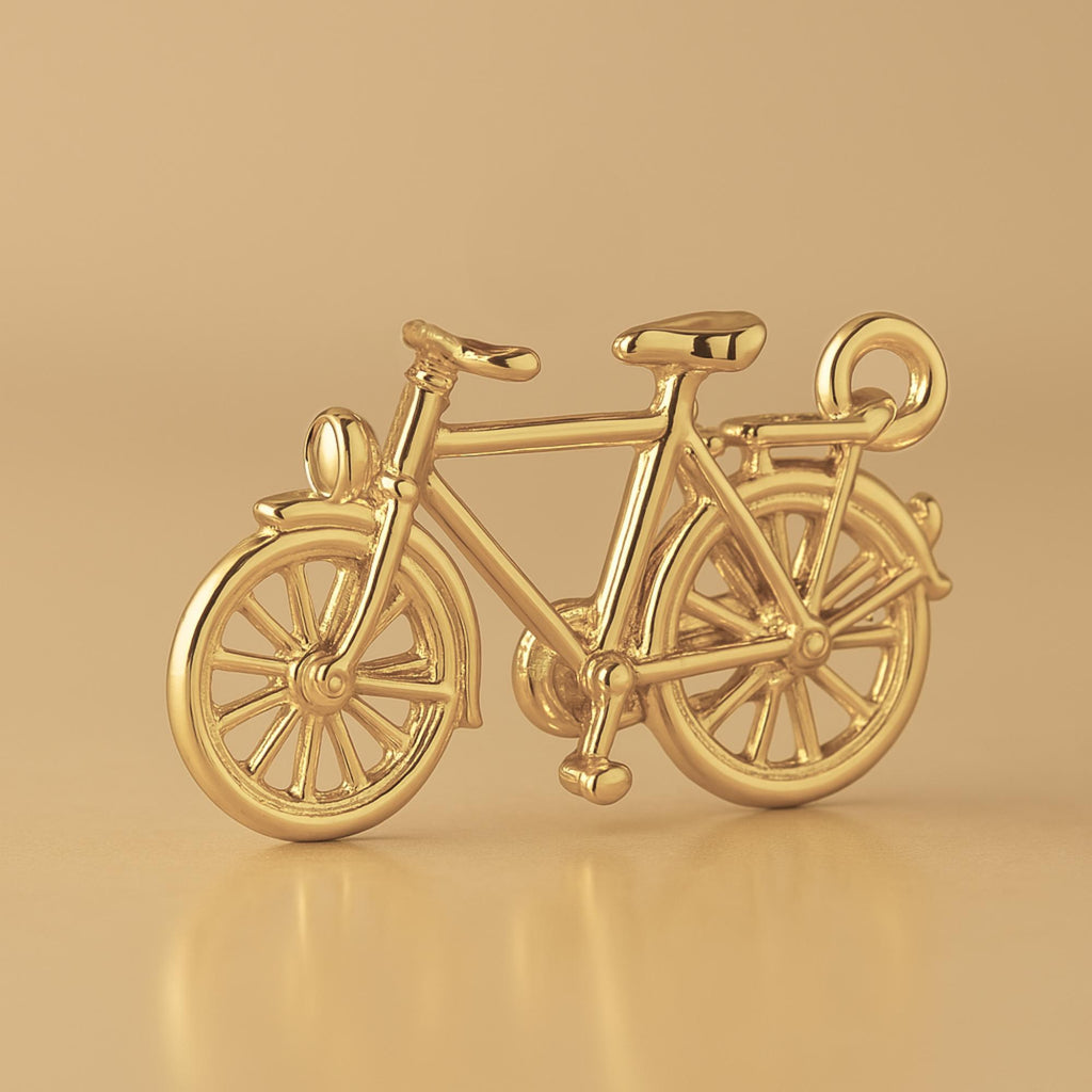 14ct Gold Plated - Vintage Bicycle Charm