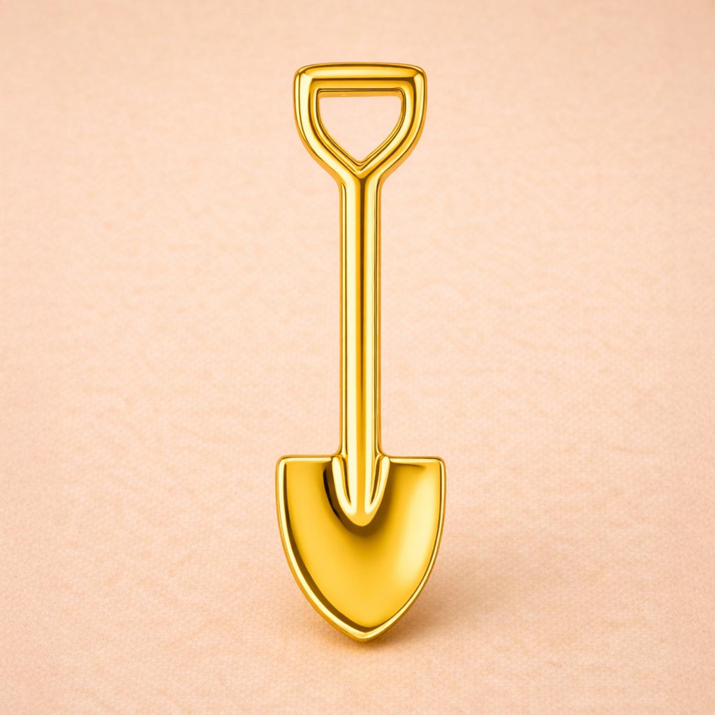 14ct Gold Plated - Garden Shovel Charm