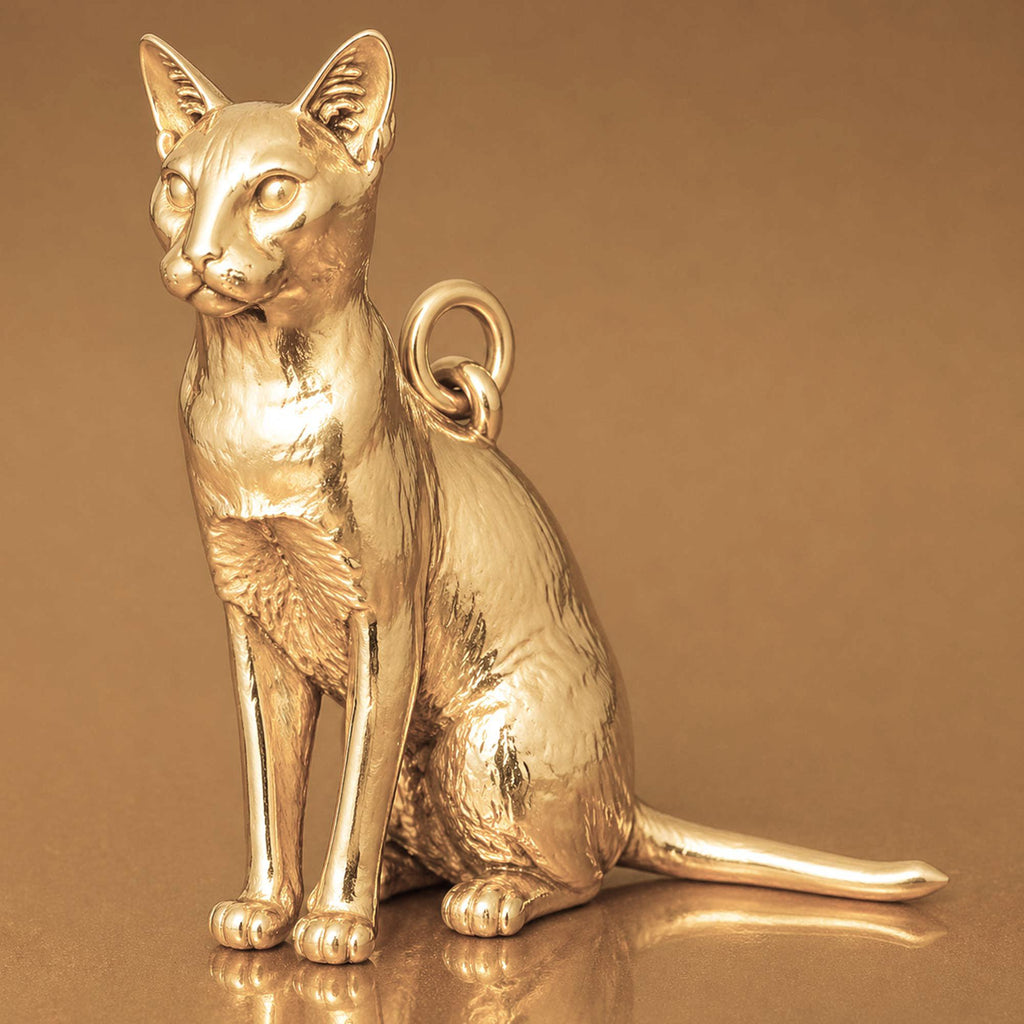 14ct Gold Plated - Ocicat Cat Charm