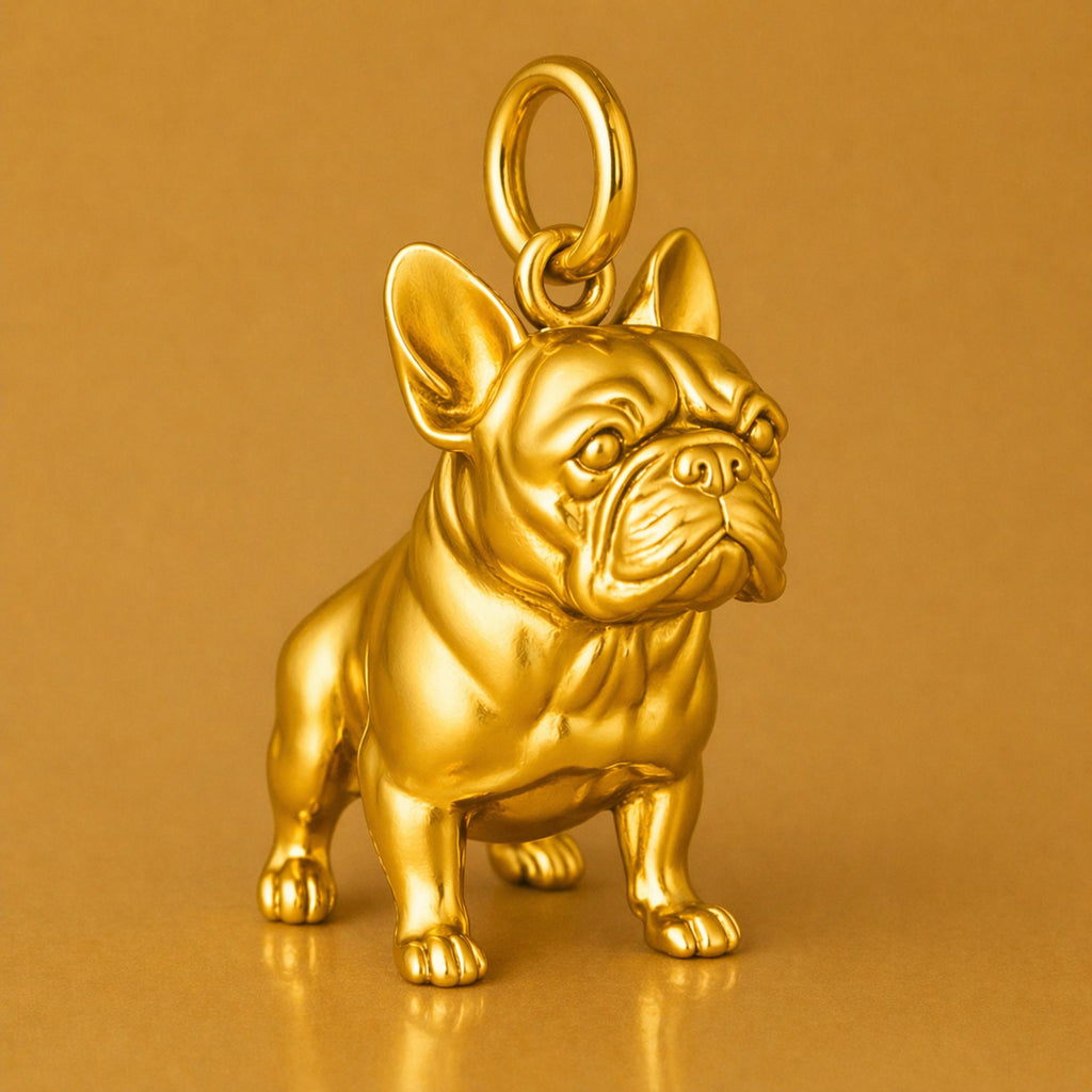 14ct Gold Plated - French Bulldog Charm