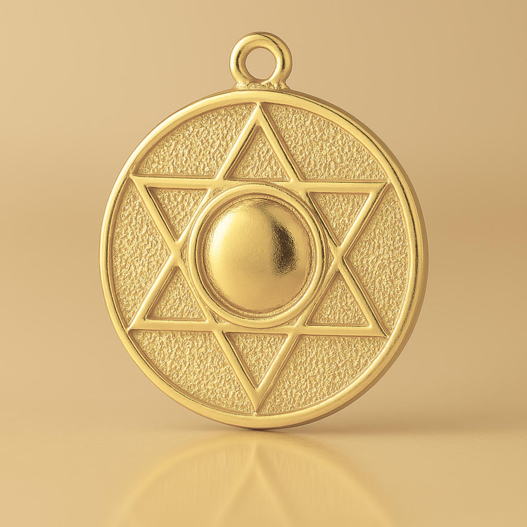 14ct Gold Plated - Star of David Amulet Charm