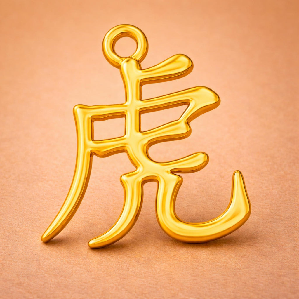 14ct Gold Plated - Tiger Chinese Zodiac Charm