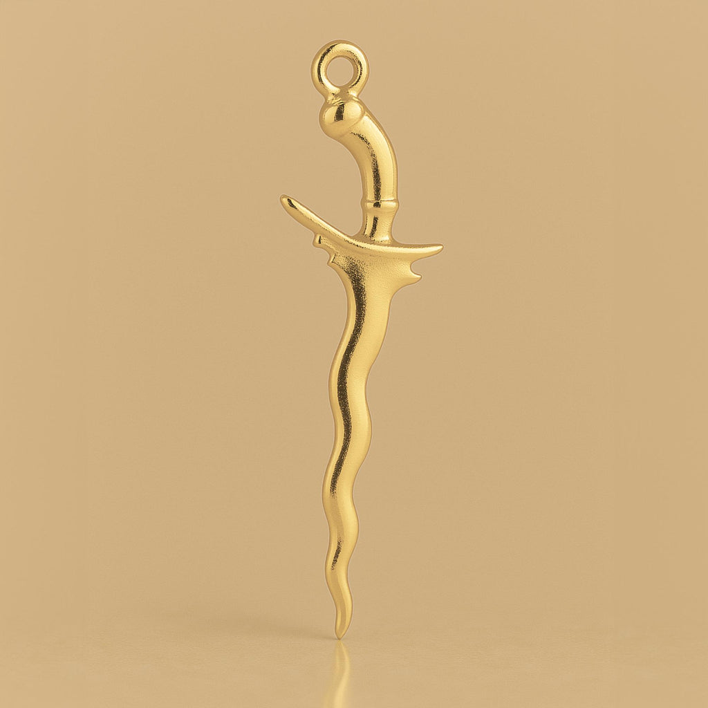 14ct Gold Plated - Kris Sword Charm