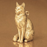 14ct Gold Plated - Turkish Angora Cat Charm