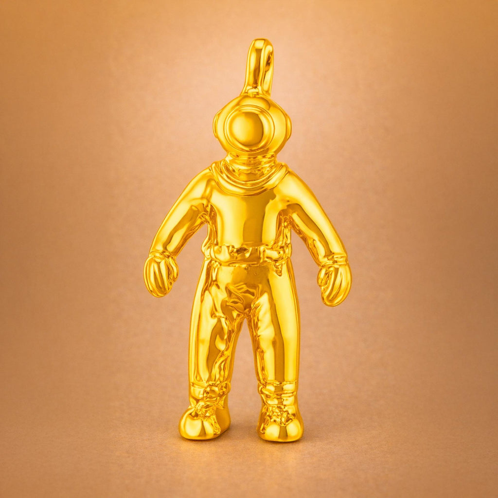 14ct Gold Plated - Vintage Diver Charm