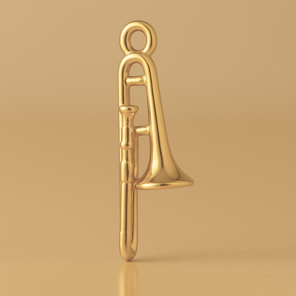 14ct Gold Plated - Tenor Trombone Charm