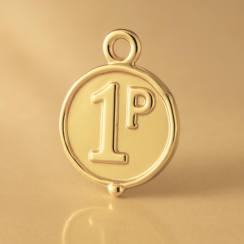 14ct Gold Plated - 1st Place Medal Charm