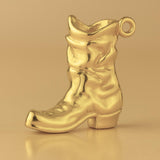 14ct Gold Plated - Motorbike Boot Charm