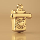14ct Gold Plated - Rotary Telephone Charm