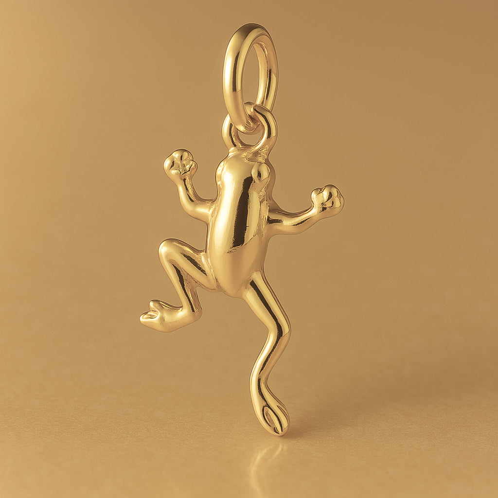 14ct Gold Plated - Pond Frog Charm