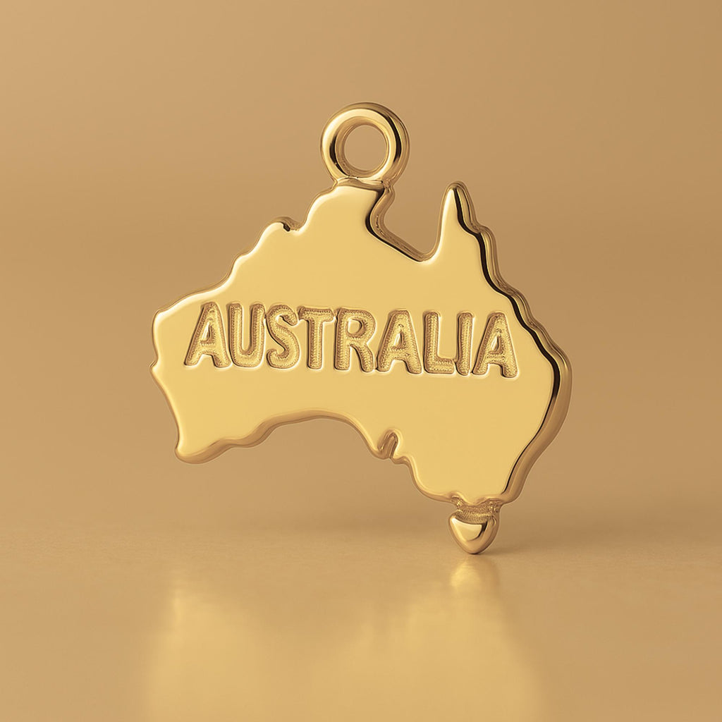 14ct Gold Plated - Mini Australia Charm