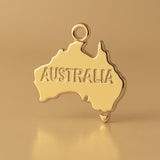 14ct Gold Plated - Mini Australia Charm