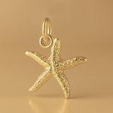 14ct Gold Plated - Starfish Sea Star Charm
