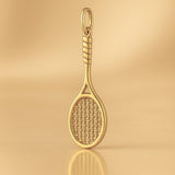 14ct Gold Plated - Wimbledon Tennis Racket Charm