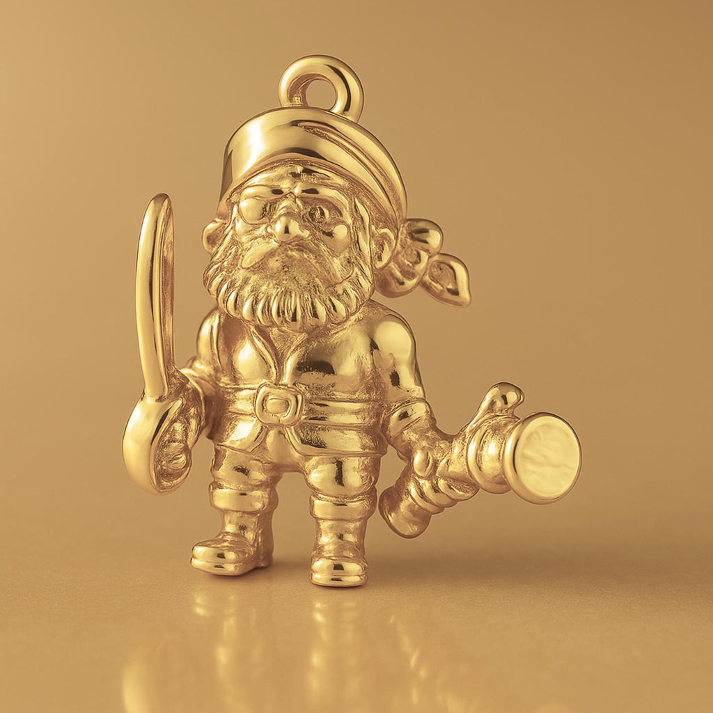 14ct Gold Plated - Pirate Buccaneer Charm