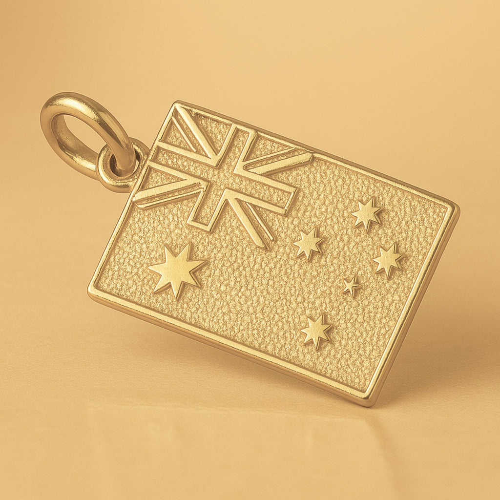 14ct Gold Plated - Australian Flag Charm