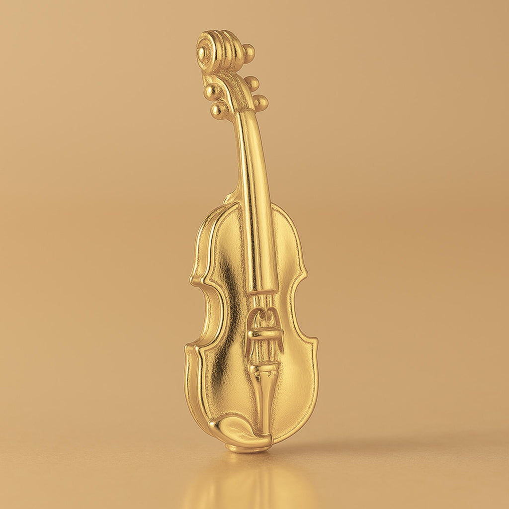 14ct Gold Plated - Classic Violin Charm