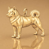 14ct Gold Plated - Shiba Inu Dog Charm