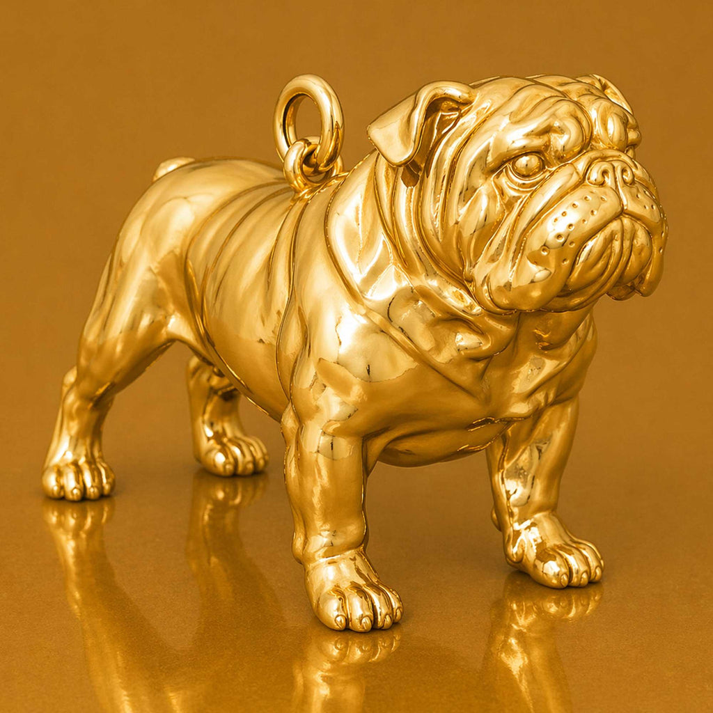14ct Gold Plated - Bulldog Charm