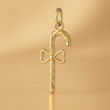 14ct Gold Plated - Candy Cane Charm
