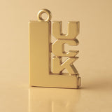 14ct Gold Plated - LUCK Charm