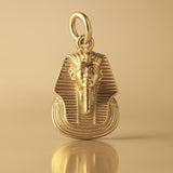 14ct Gold Plated - Tutankhamun Pharaoh Head Charm