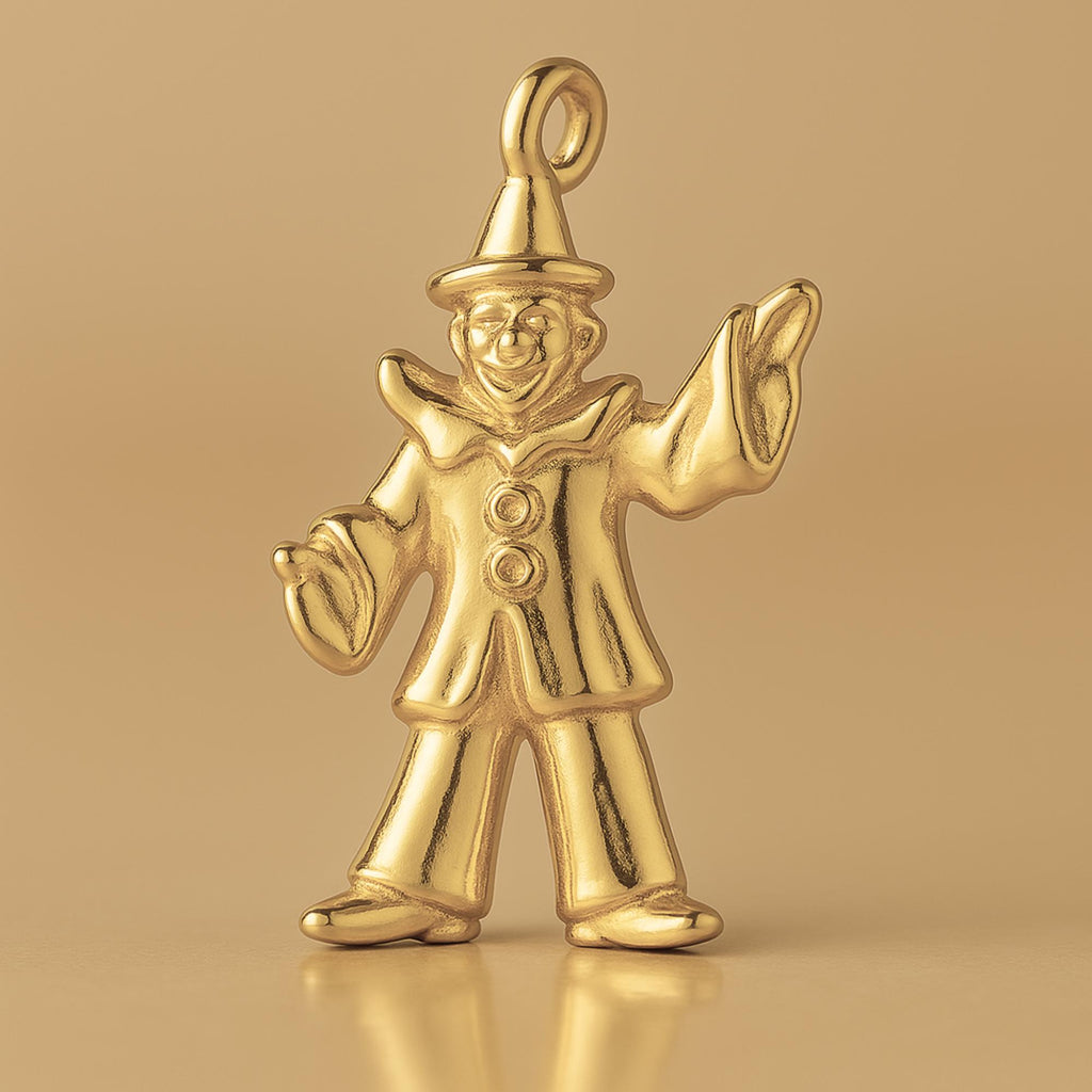 14ct Gold Plated - Juggling Clown Charm