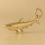 14ct Gold Plated - Great White Shark Charm