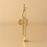 14ct Gold Plated - Tube Trumpet Charm