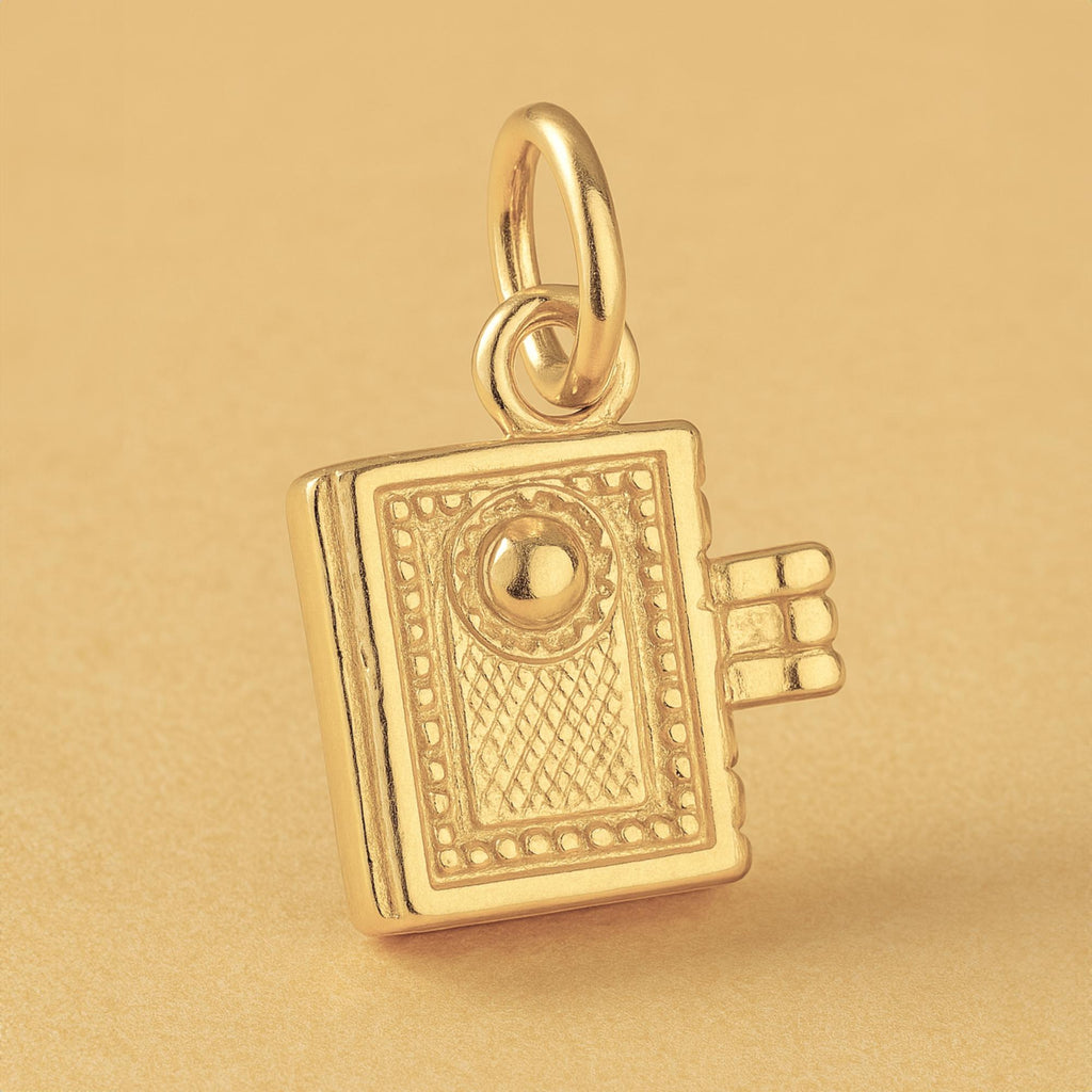 14ct Gold Plated - Book Worm Charm