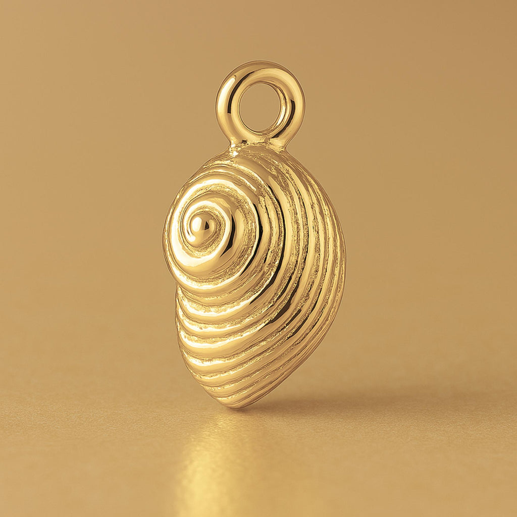 14ct Gold Plated - Nautilus Shell Charm