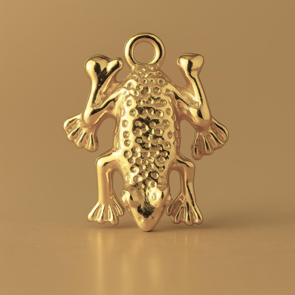 14ct Gold Plated - Tree Frog Charm