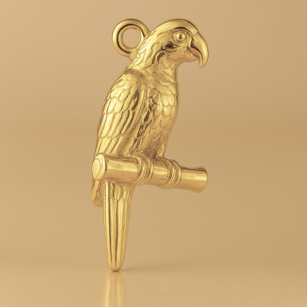 14ct Gold Plated - Amazon Parrot Charm