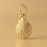14ct Gold Plated - Clam Cockle Shell Charm