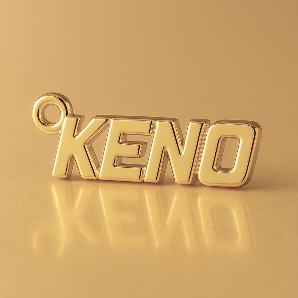 14ct Gold Plated - KENO Charm