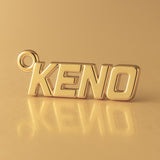 14ct Gold Plated - KENO Charm