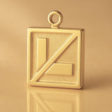 14ct Gold Plated - Lost L Plate Charm