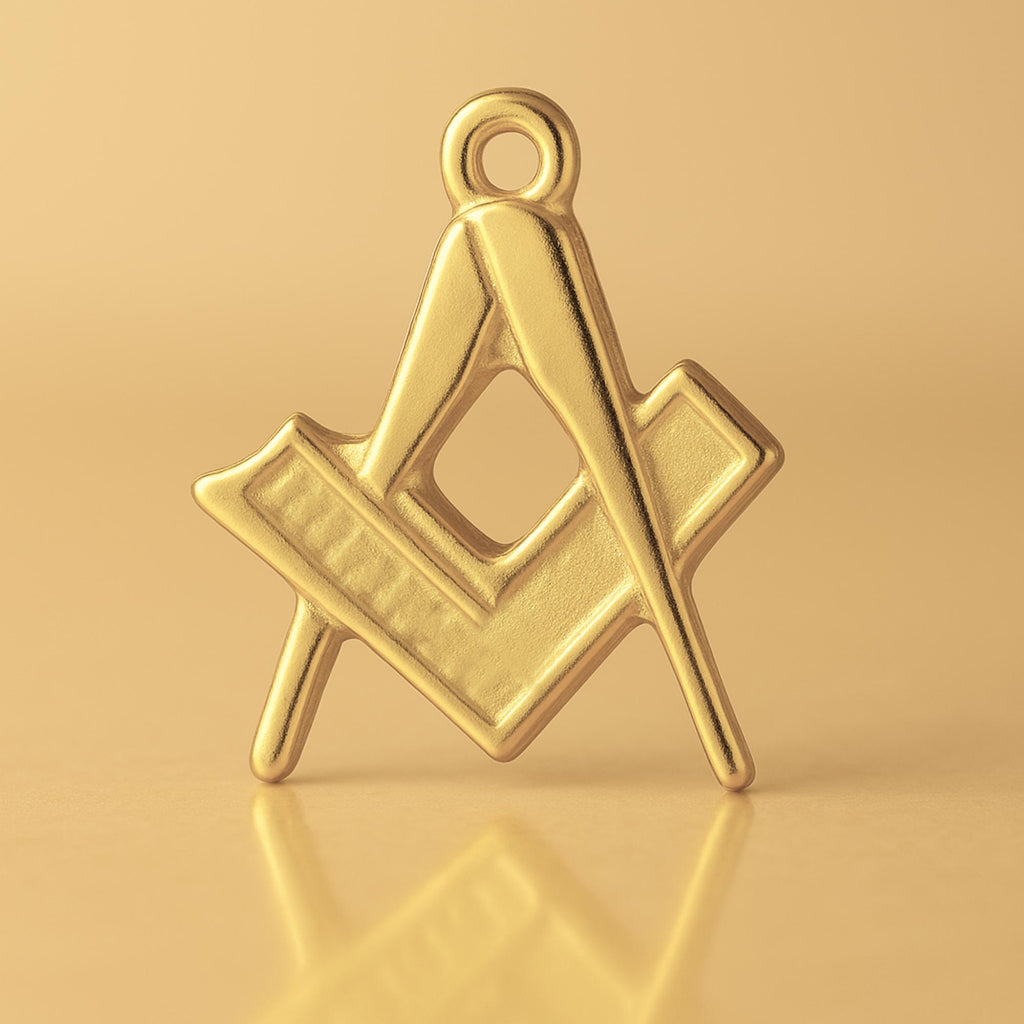 14ct Gold Plated - Freemason Charm