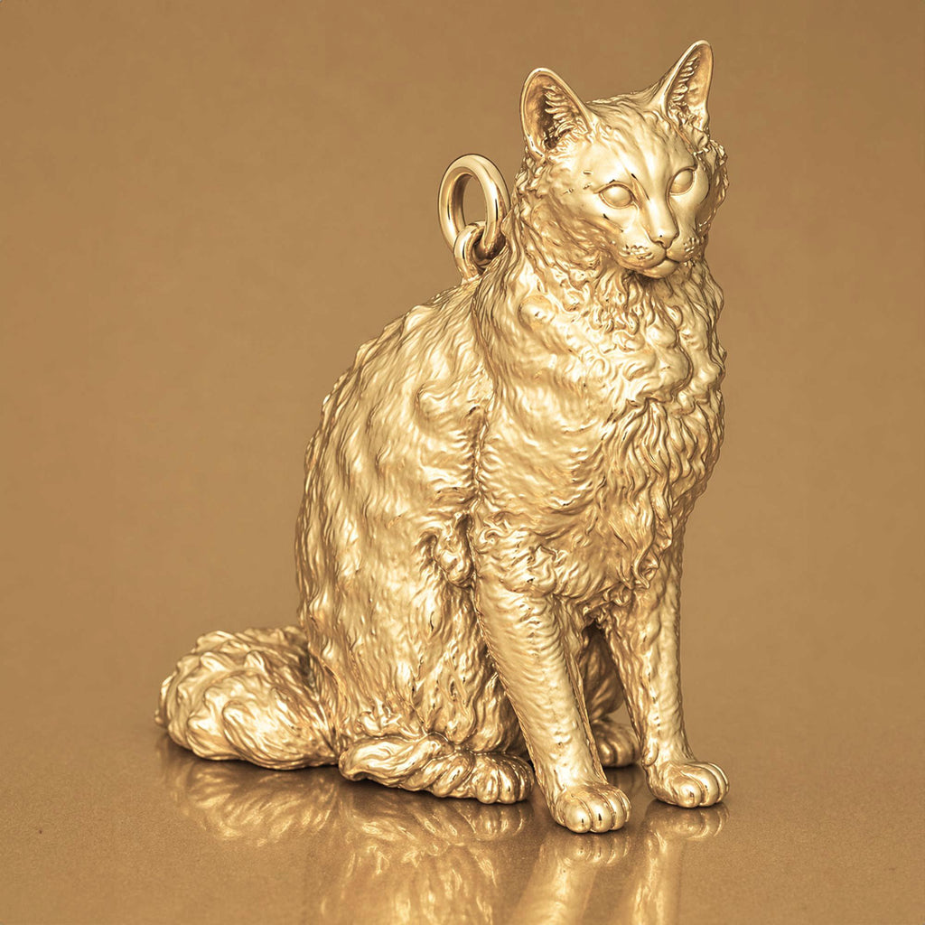 14ct Gold Plated - LaPerm Cat Charm