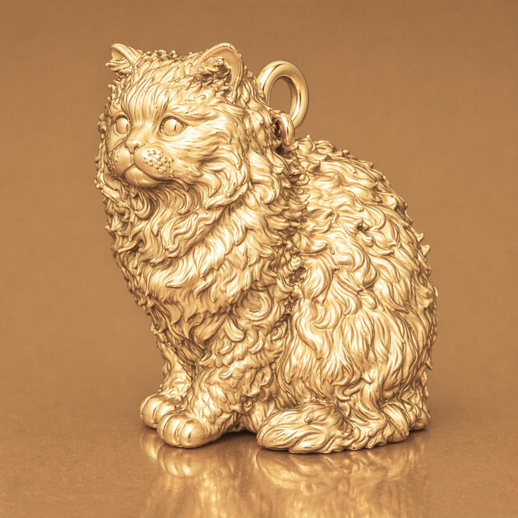 14ct Gold Plated - Selkirk Rex Cat Charm