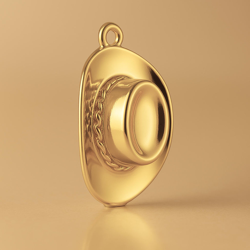 14ct Gold Plated - Akubra Hat Charm
