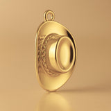 14ct Gold Plated - Akubra Hat Charm