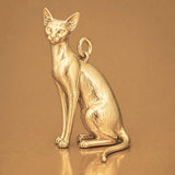 14ct Gold Plated - Oriental Shorthair Cat Charm