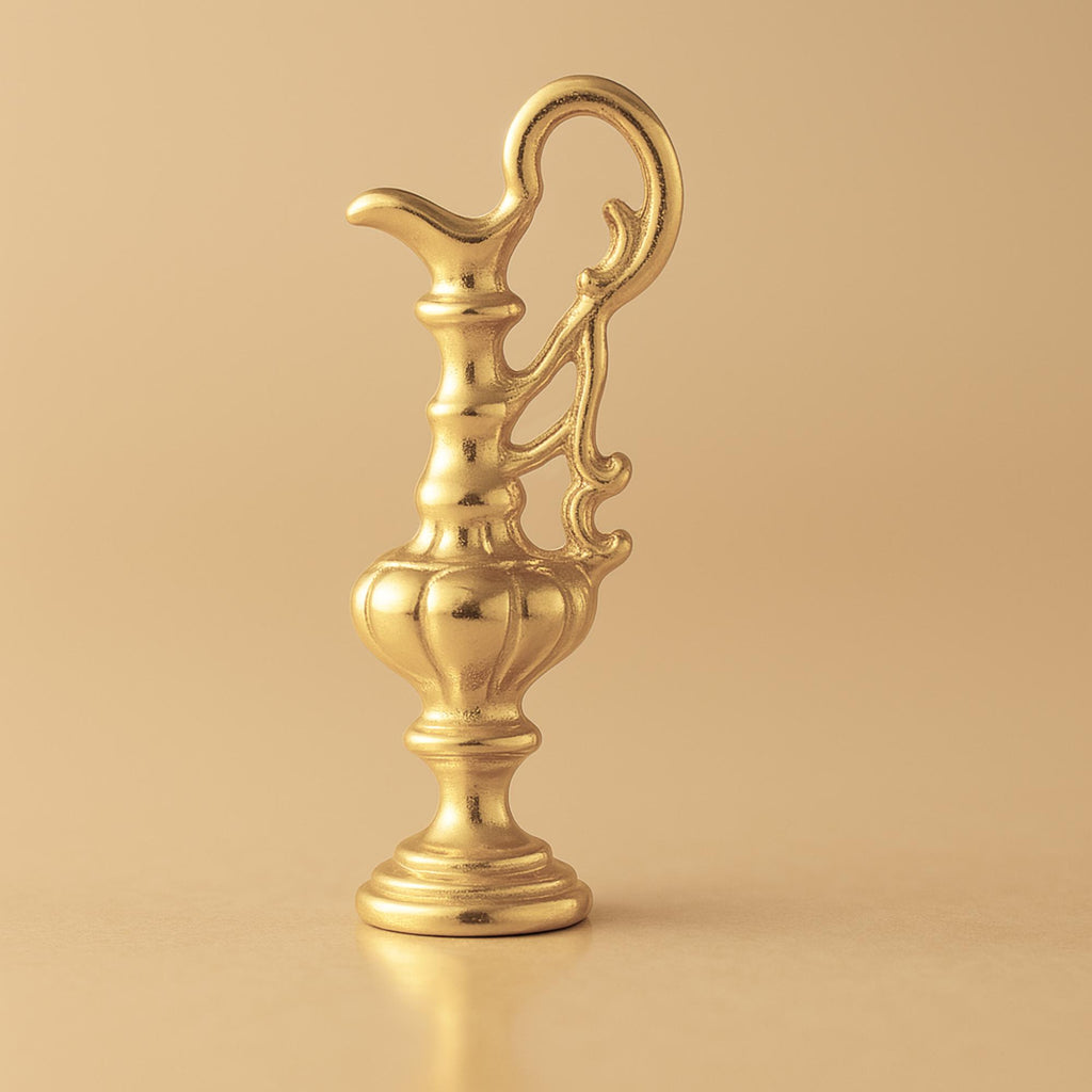 14ct Gold Plated - Ornate Ewer Pitcher Charm